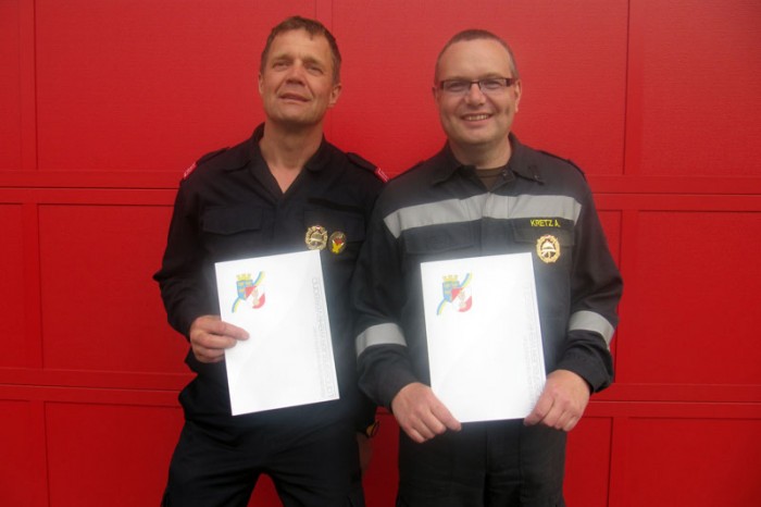 Zwei Neue FLA Gold-Besitzer bei der Feuerwehr Etsdorf