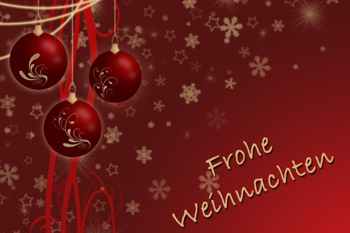 Frohe Weihnachten u. Guten Rutsch!