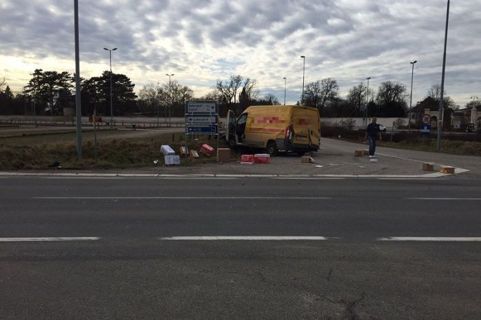 Verkehrsunfall vor dem Schloss Grafenegg