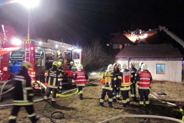 Dachstuhlbrand in Kammern