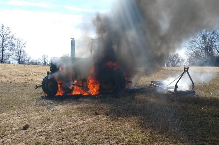 Fahrzeugbrand an der L1244