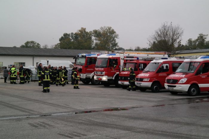 Gemeinsame Übung der Feuerwehren Kammern, Gobelsburg und Hadersdorf