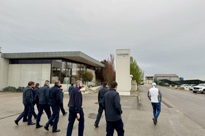 Gemeinsame Begehung bei der Firma Höllerschmid